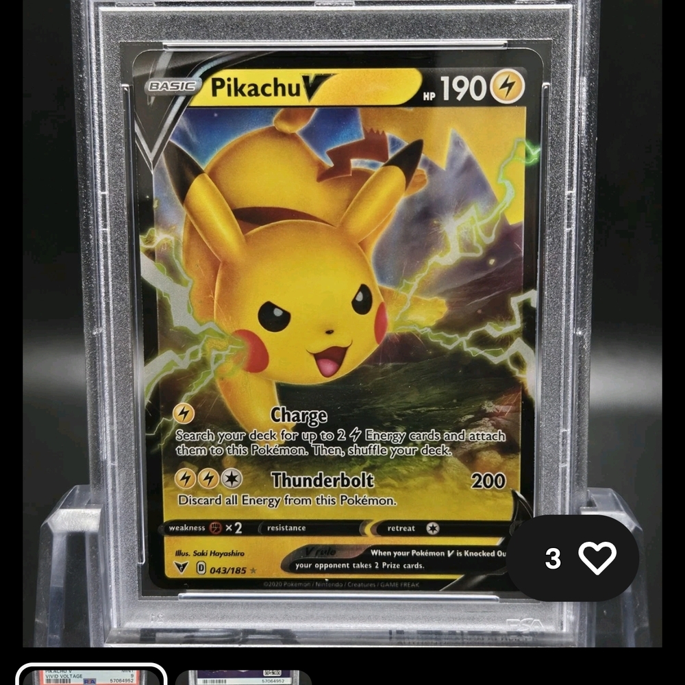 Pikachu V Pokémon Card